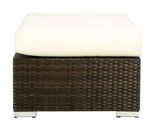 DecoScape Lucaya Wicker Aluminum Outdoor Ottoman