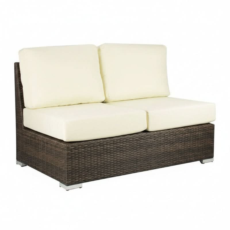 DecoScape Lucaya Wicker Outdoor Armless Loveseat