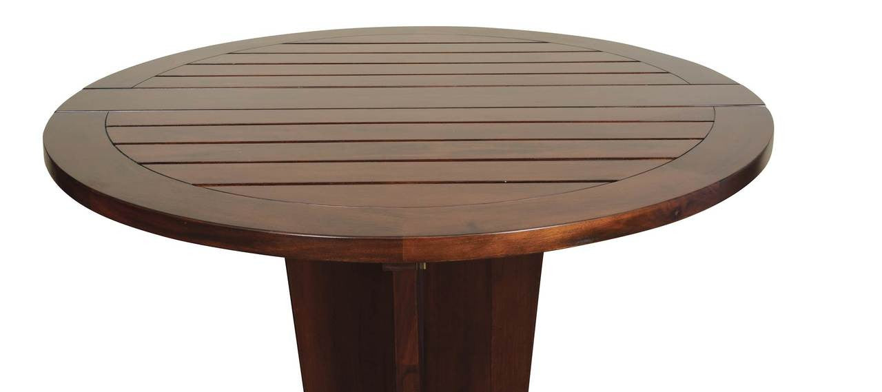 Alexander & Sheridan Serengeti Rattan Indoor KD Pub Table with Teak Top