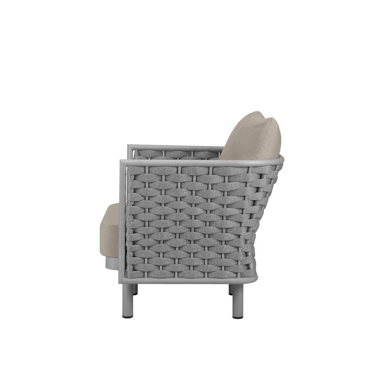 DecoScape Luxe Aluminum Outdoor Club Chair