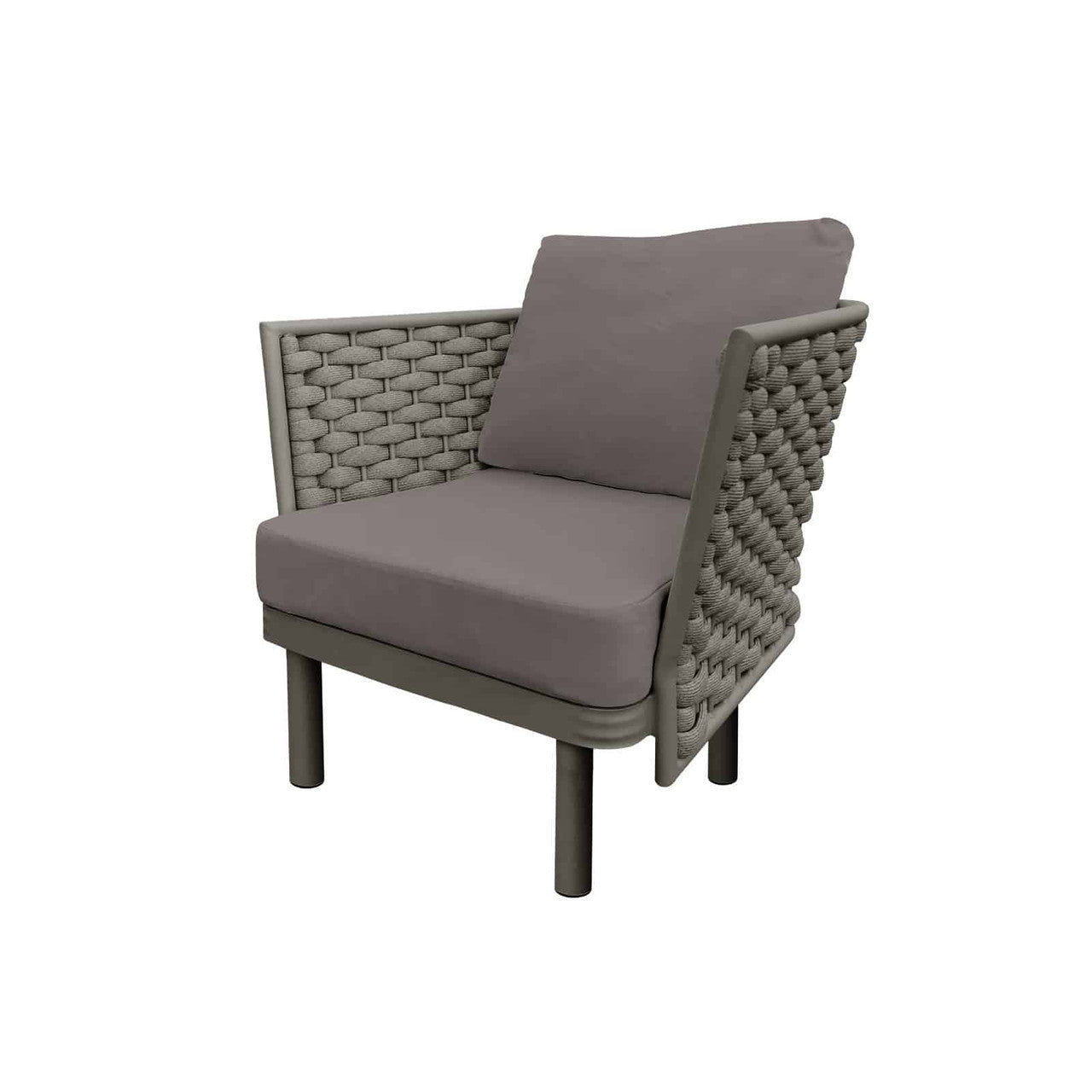 DecoScape Luxe Aluminum Outdoor Club Chair
