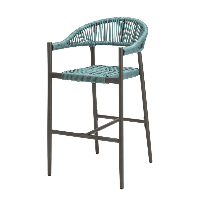 DecoScape Skye Aluminum Outdoor Bar Arm Chair