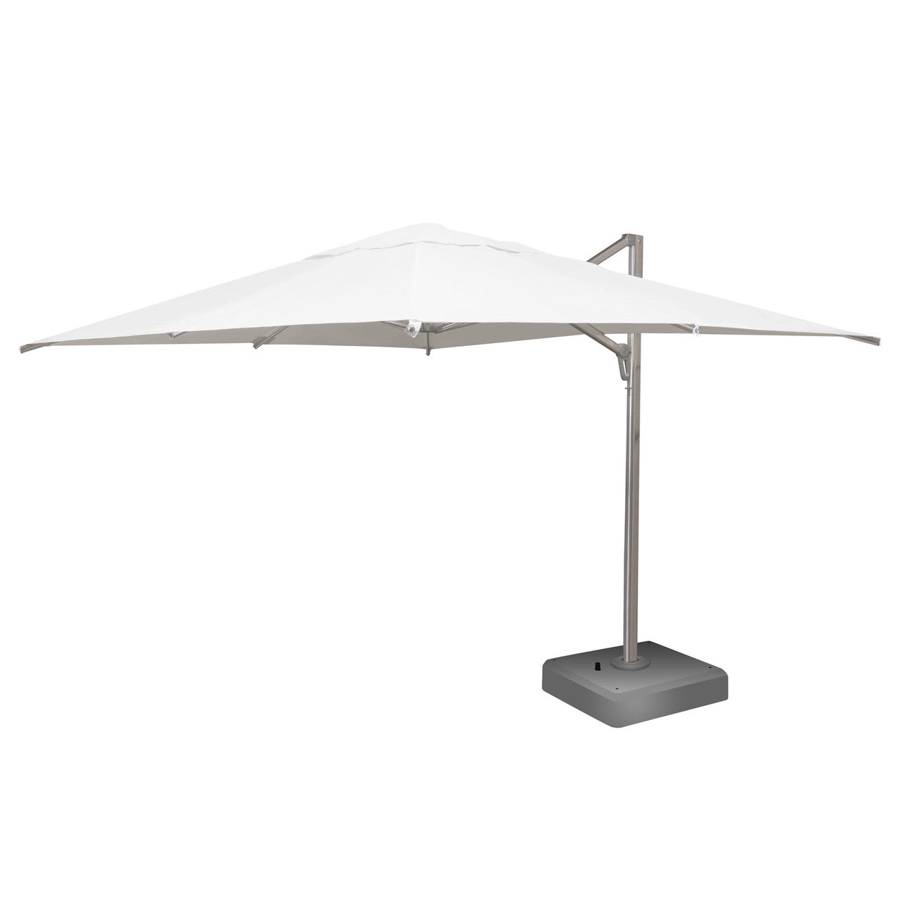 DecoScape The Grand 13' Outdoor Cantilever Umbrella - Mirror Anodized Finish