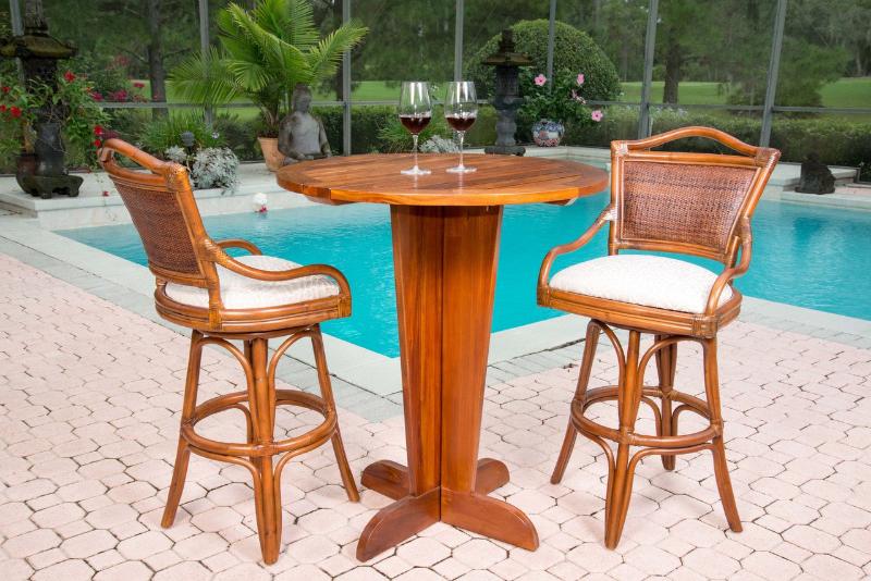 Alexander & Sheridan Serengeti Rattan Indoor 2-Person Pub Set