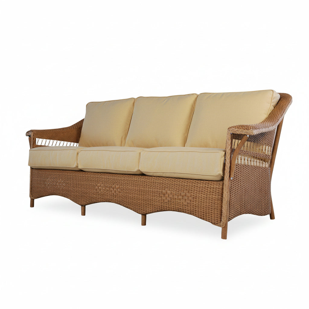 Lloyd Flanders Nantucket Wicker Outdoor Sofa