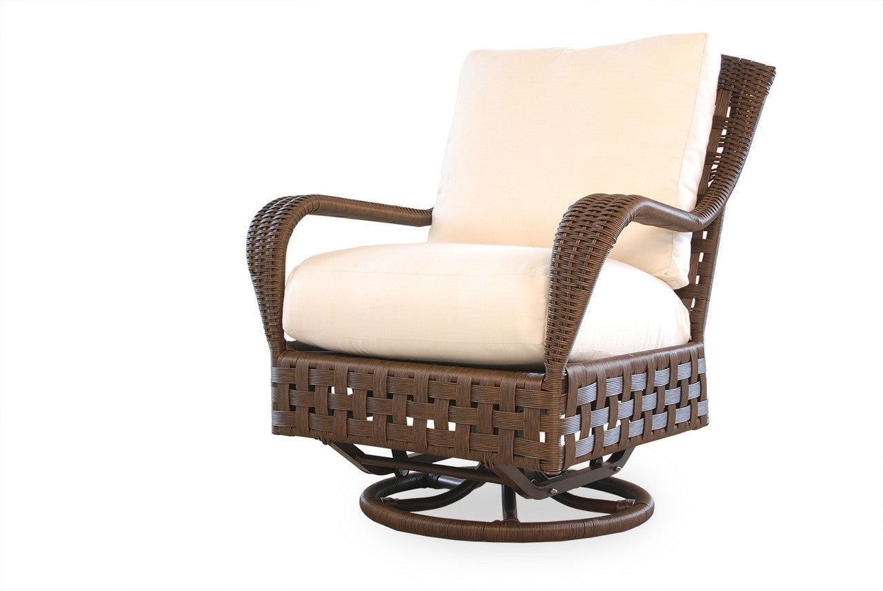 Lloyd Flanders Haven Woven Vinyl Swivel Glider Lounge Chair