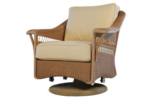 Replacement Cushions for Lloyd Flanders Nantucket Wicker Swivel Glider Lounge Chair