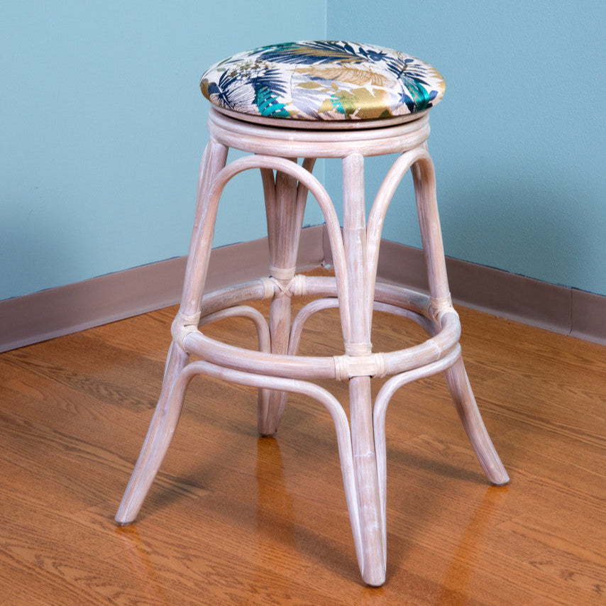 Alexander & Sheridan Universal Rattan Indoor 24" Backless Bar Stool