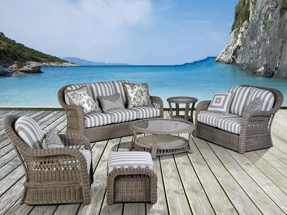 South Sea Rattan Arcadia Wicker Outdoor Lounge Chair