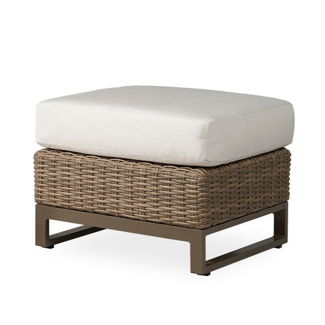 Lloyd Flanders Milan Woven Vinyl Outdoor Ottoman
