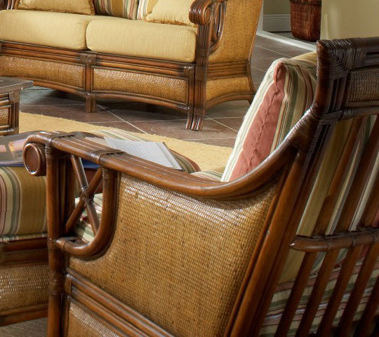 South Sea Rattan Pacifica Rattan Indoor Lounge Chair