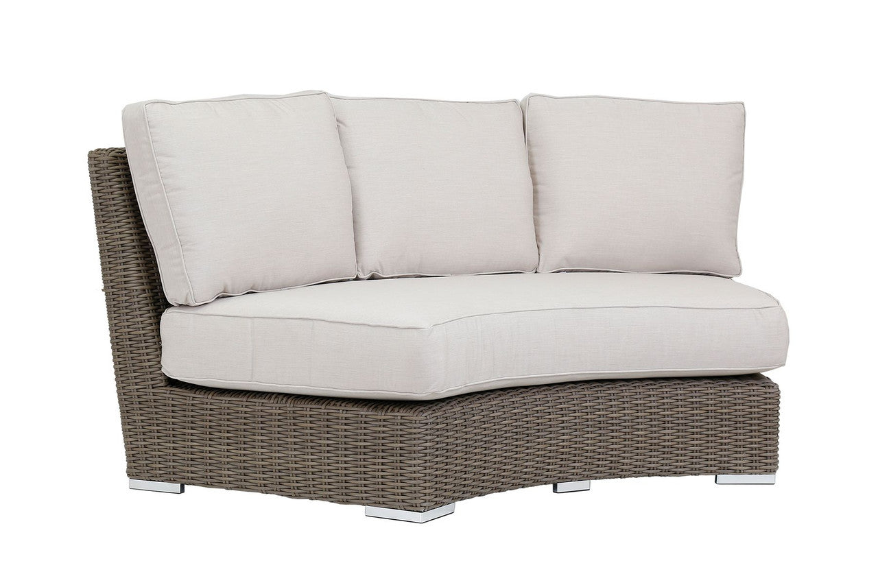 Sunset West Coronado Curved Loveseat With Cushions