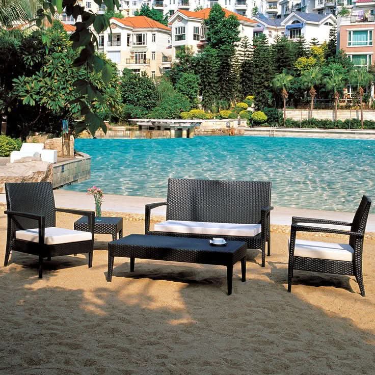 DecoScape Zen Outdoor Wicker Loveseat