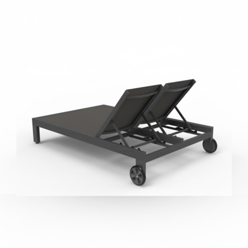 Sunset West Redondo Aluminum Outdoor Double Chaise Lounge