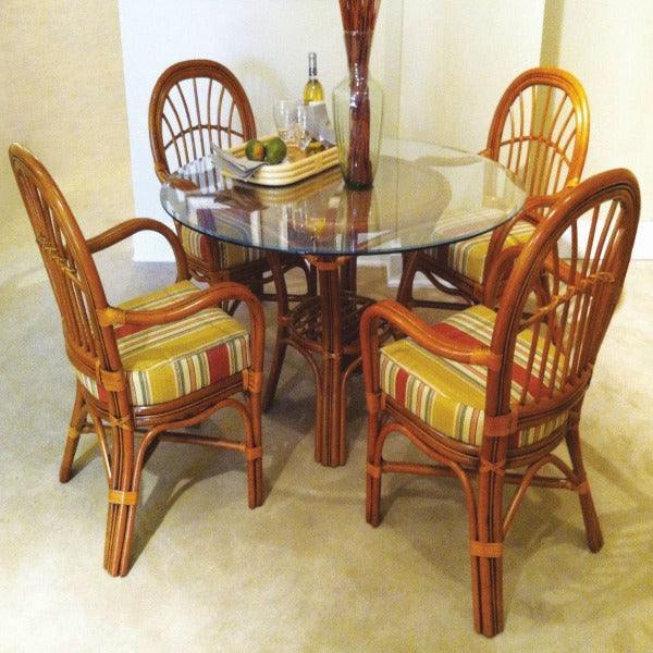 South Sea Rattan Palm Harbor Rattan Indoor Dining Set