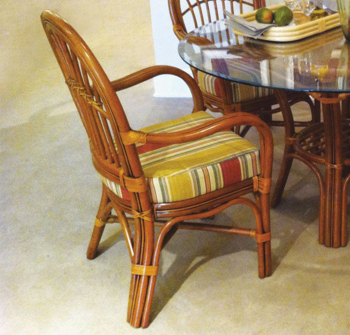 South Sea Rattan Palm Harbor Rattan Indoor Dining Set