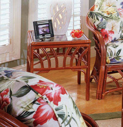 South Sea Rattan New Kauai Indoor End Table