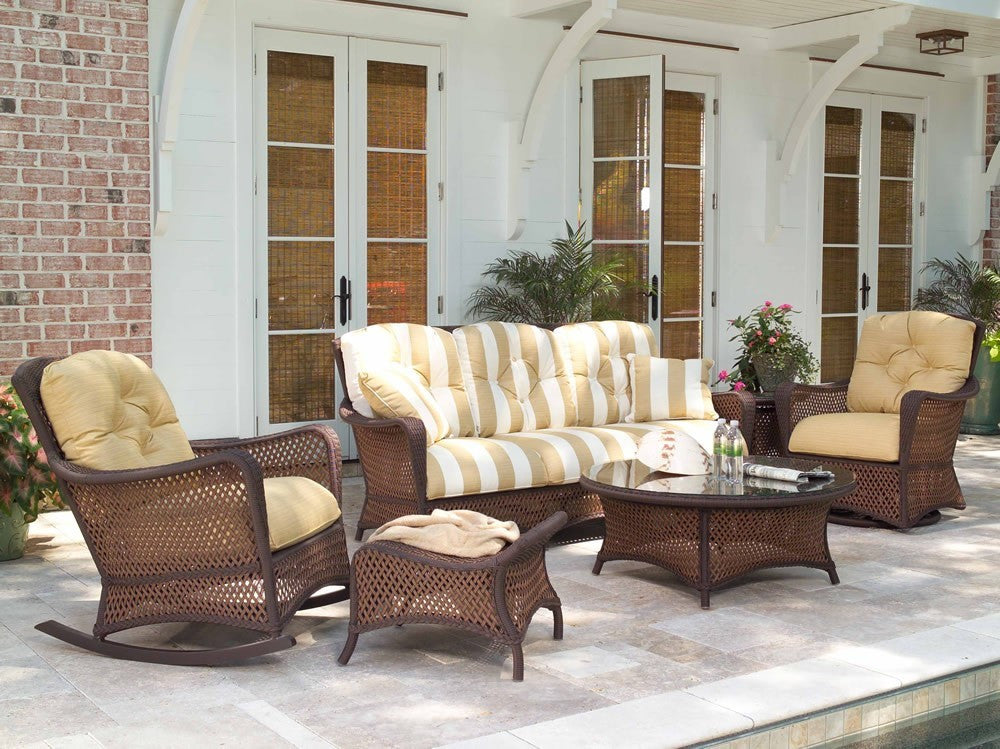 Lloyd Flanders Grand Traverse Wicker Outdoor Lounge Rocker