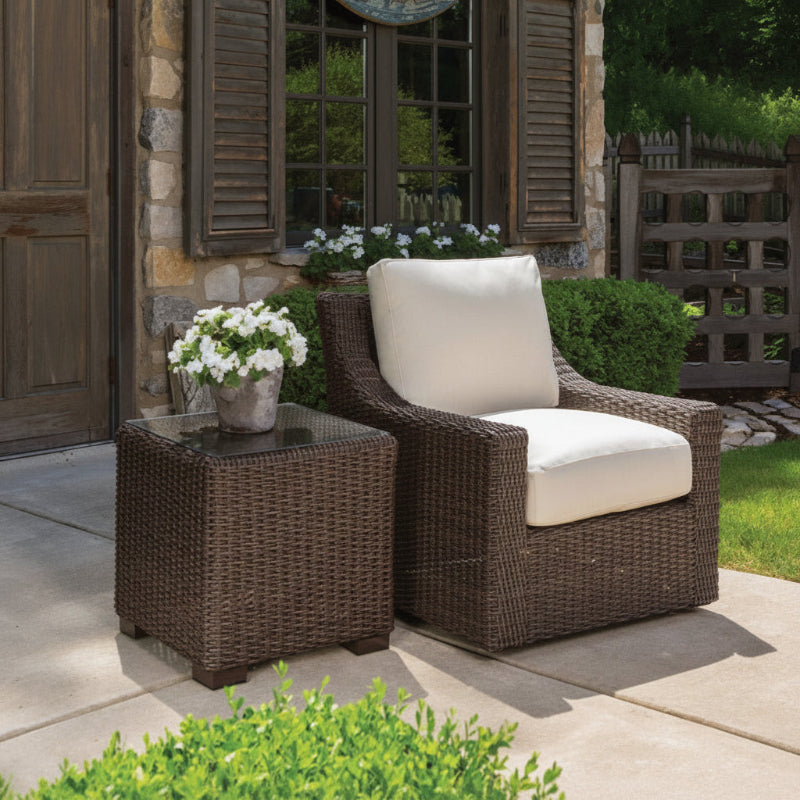 Lloyd Flanders Mesa Woven Vinyl Outdoor 2‑Piece Lounge Chair Set