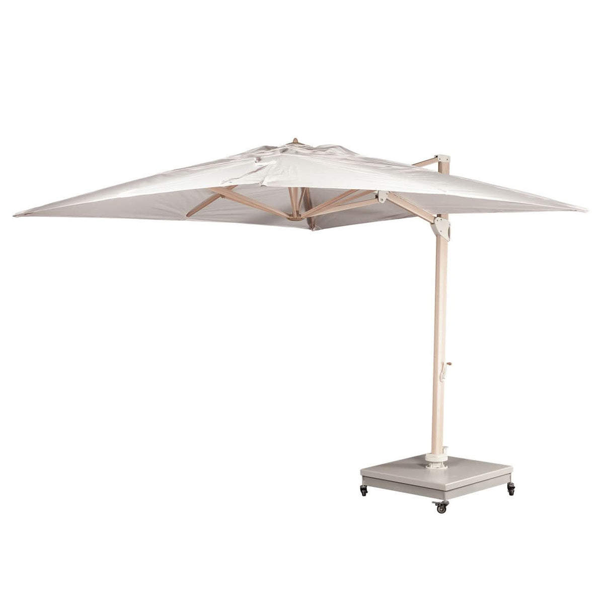 DecoScape The Grand 13' Outdoor Cantilever Umbrella with Wood Grain Base