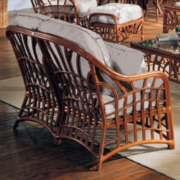 Back of the South Sea Rattan New Kauai Indoor Loveseat Image