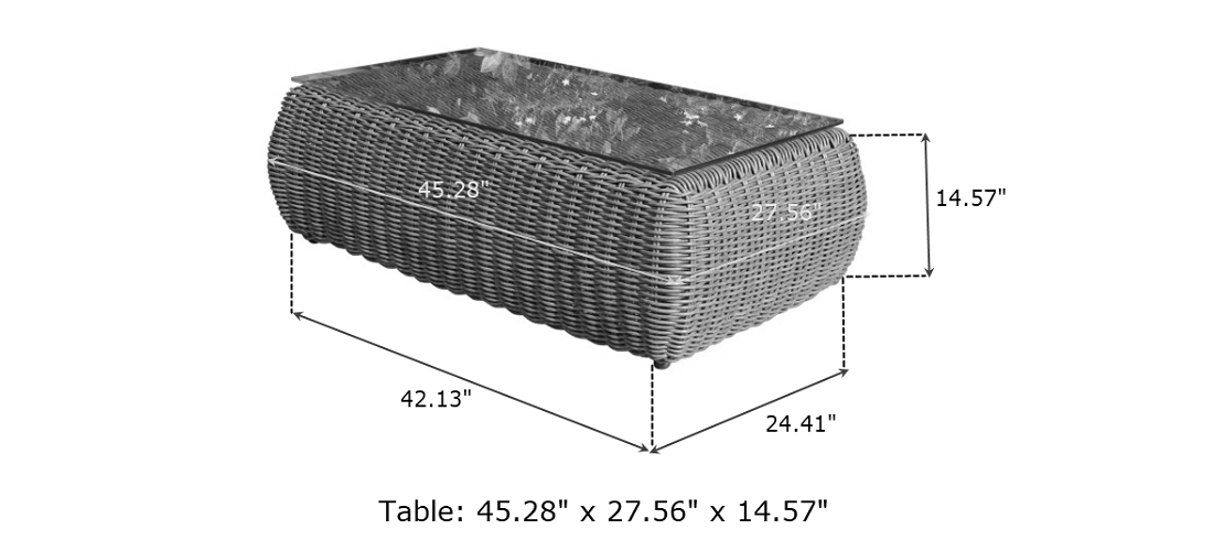 OUTSY Milo table dimensions