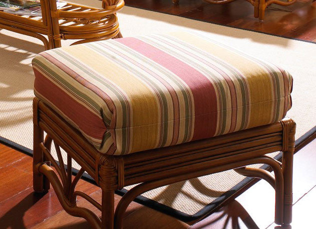 South Sea Rattan Palm Harbor Indoor Ottoman