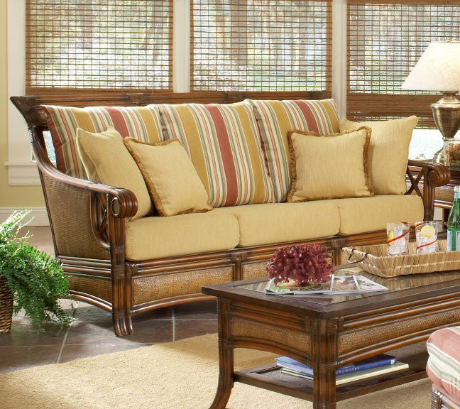 South Sea Rattan Pacifica Rattan Indoor Sofa Set