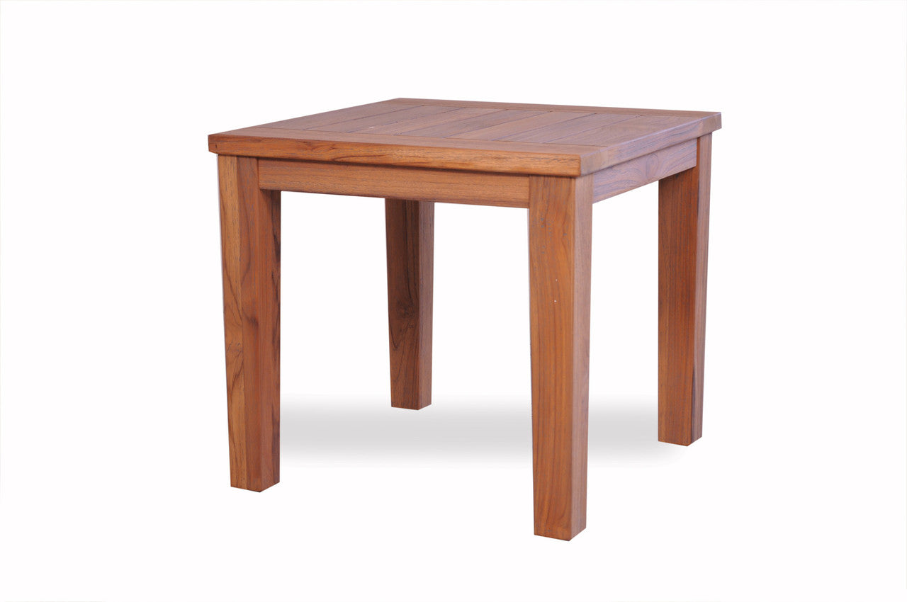 Lloyd Flanders Teak 24" Square Tapered Leg End Table