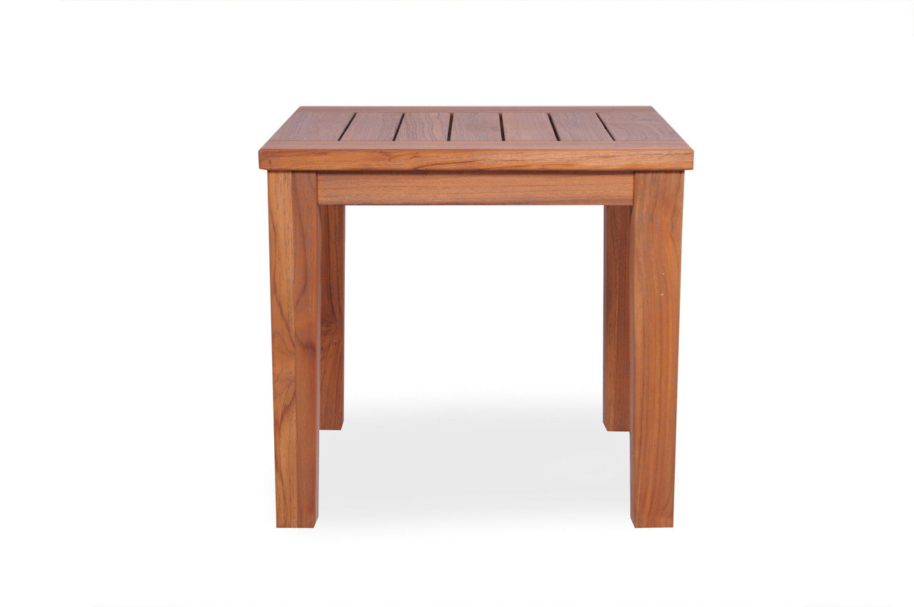 Lloyd Flanders Teak 24" Square Tapered Leg End Table