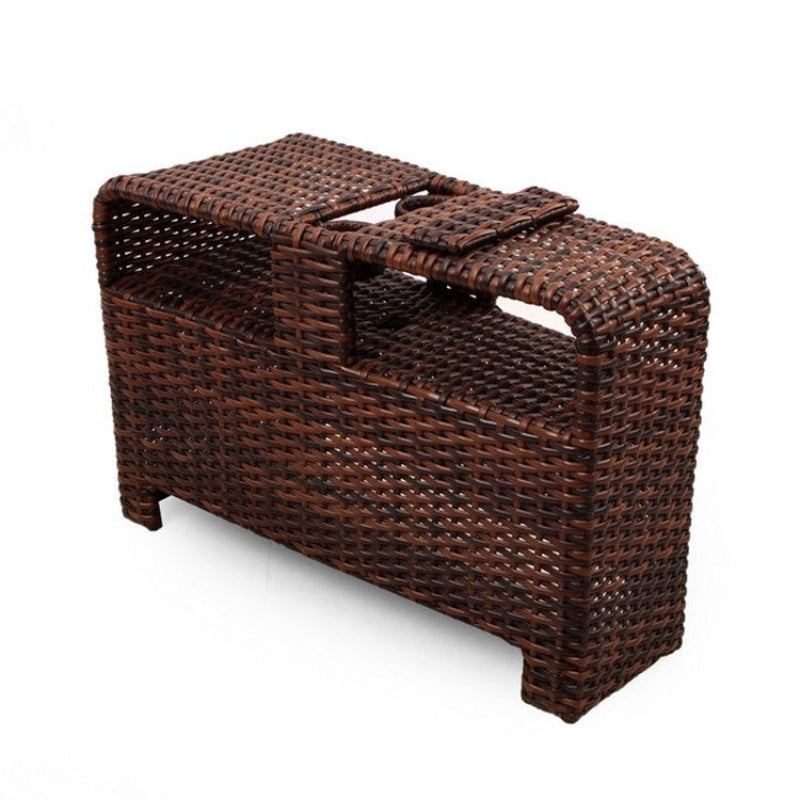 South Sea Rattan Saint Tropez Wicker Outdoor Sectional Pie Wedge Table