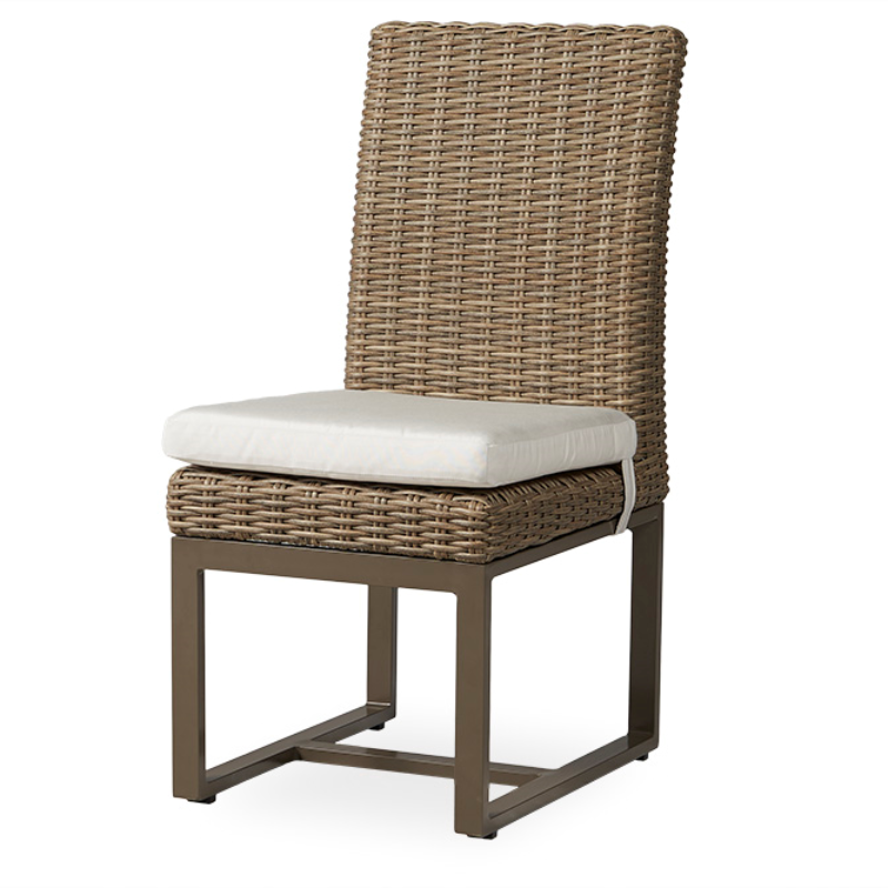 Lloyd Flanders Milan Woven Vinyl Outdoor Armless Dining Chair
