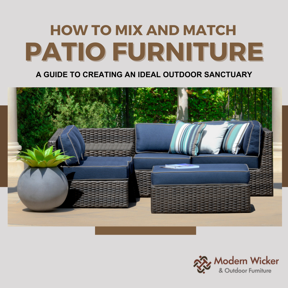 How to Mix and Match Patio Furniture: Top Design Tips
