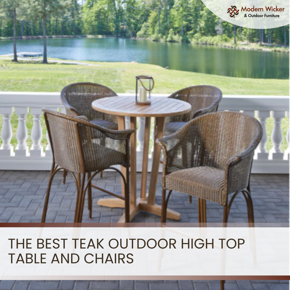 The Best Teak Outdoor High Top Table and Chairs