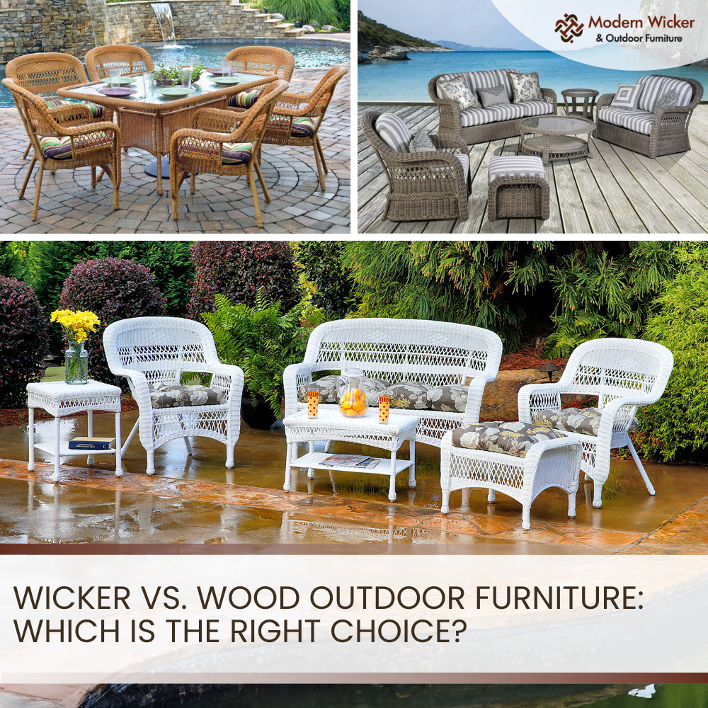 Wicker vs. Wood Outdoor Furniture: Which is the Right Choice?