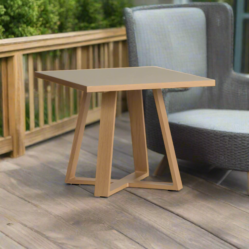 Lloyd Flanders Pursuit Aluminum Outdoor 24" Square End Table