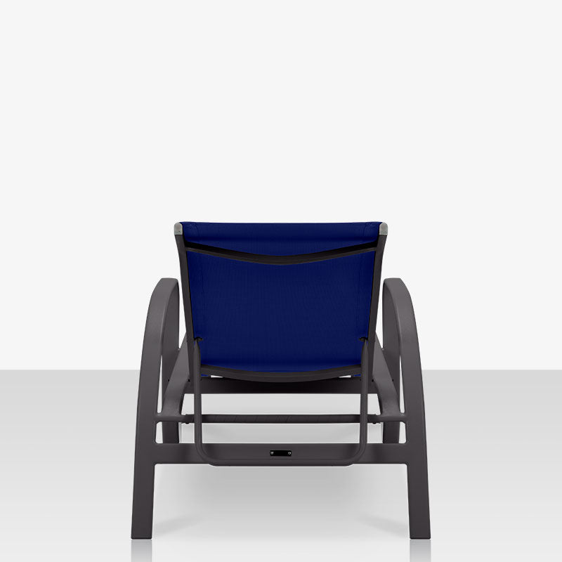 DecoScape Atlantic Outdoor Aluminum Chaise Lounge with Arms