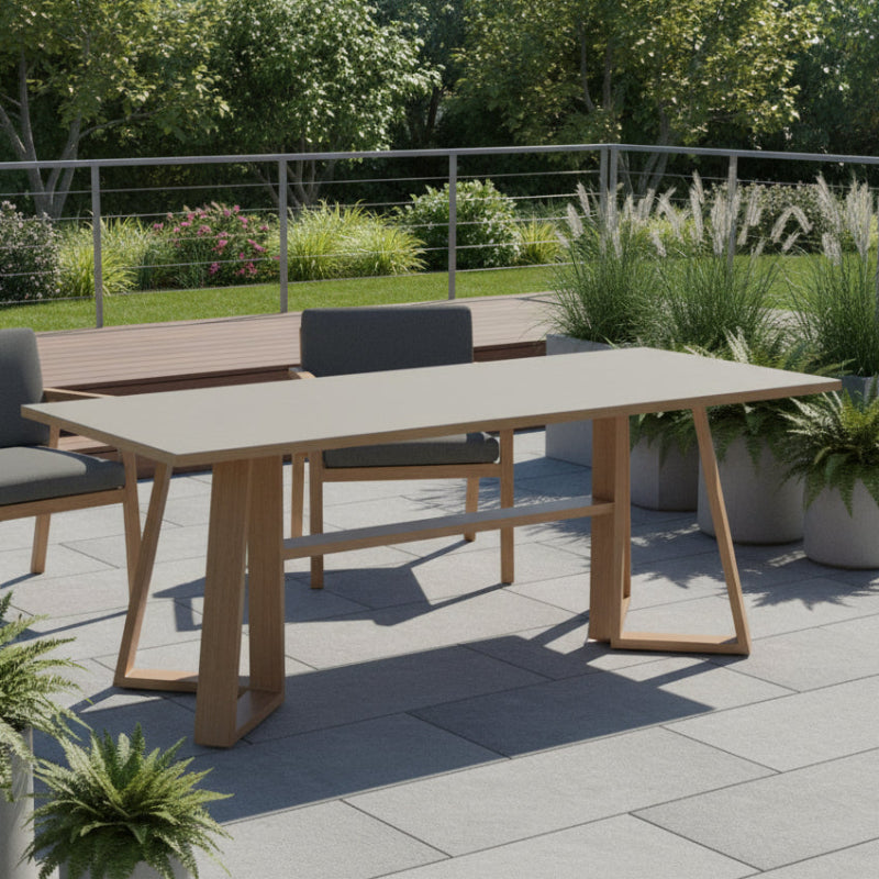Lloyd Flanders Pursuit Aluminum Outdoor 86" Rectangular Dining Table