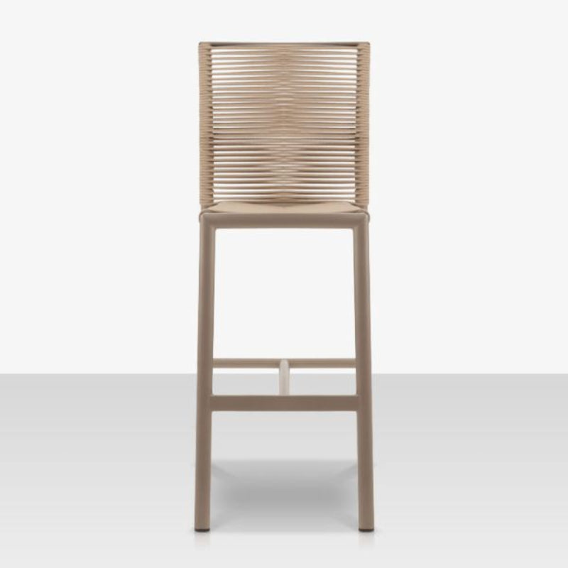 DecoScape Avalon Aluminum Rope Dining Bar Side Chair