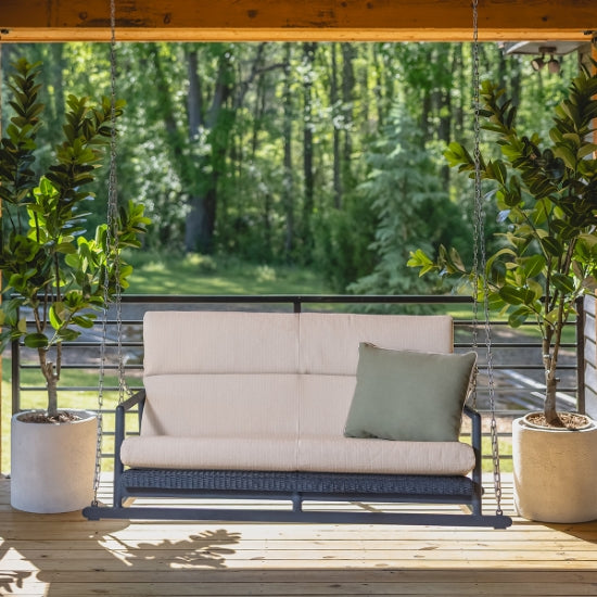 Lloyd Flanders Cascade Wicker Outdoor Porch Swing