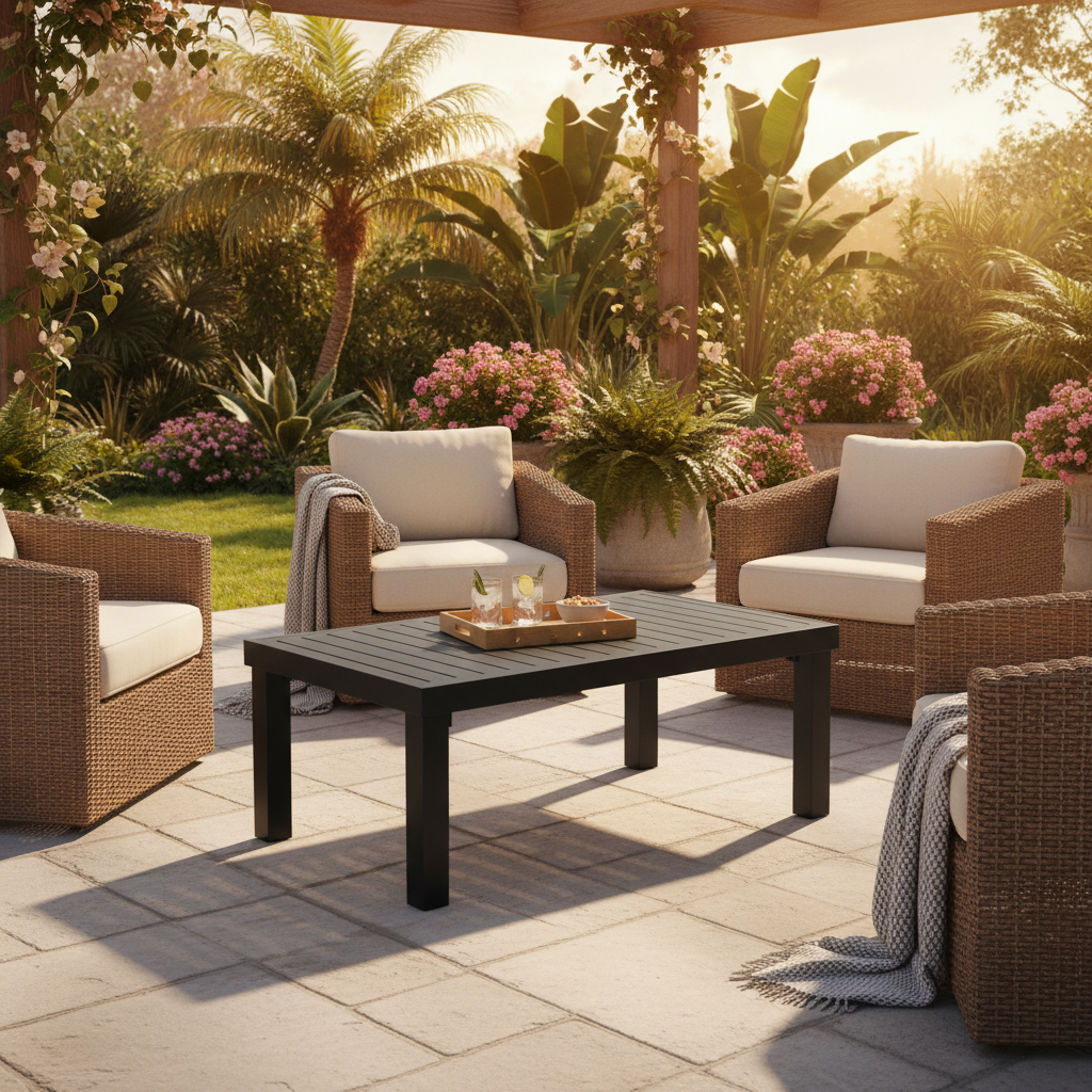 Sunset West Monterey Aluminum Outdoor Coffee Table