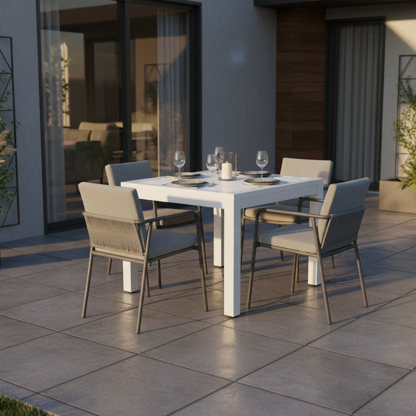 Sunset West Naples Aluminum Outdoor Square 36" Dining Table