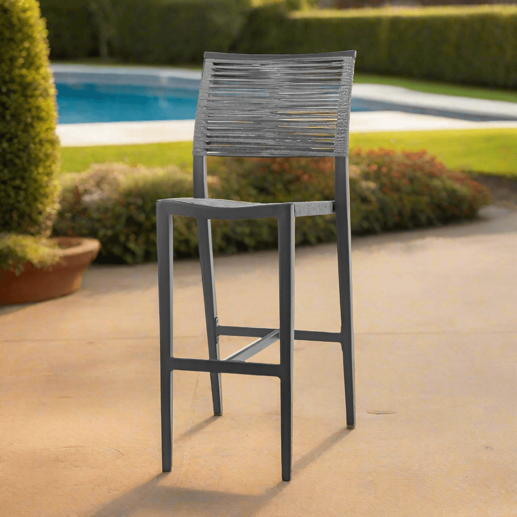 Source Furniture Chloe Rope Stackable Bar Side Chair