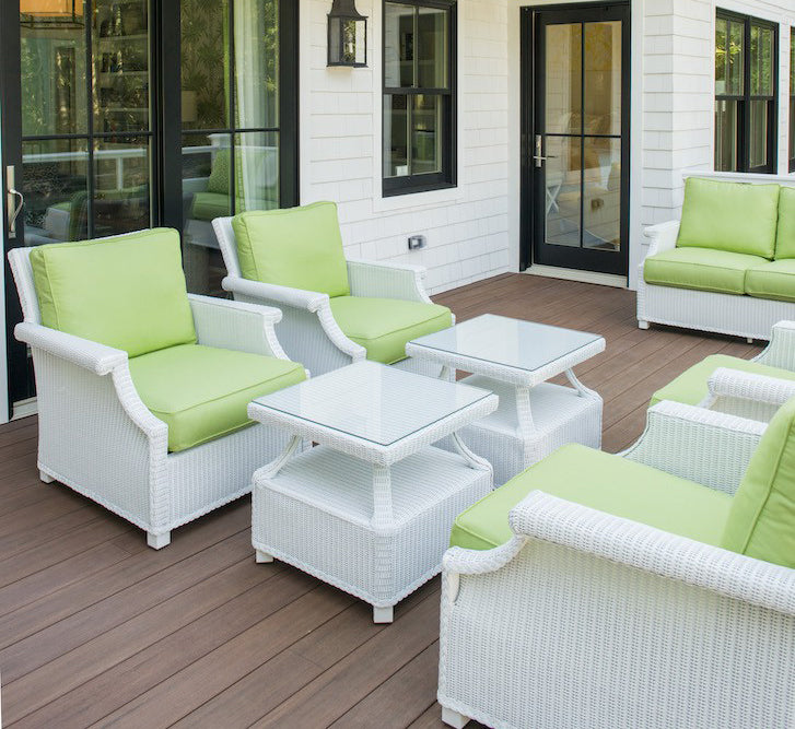 Lloyd Flanders Hamptons Wicker Outdoor Lounge Chair