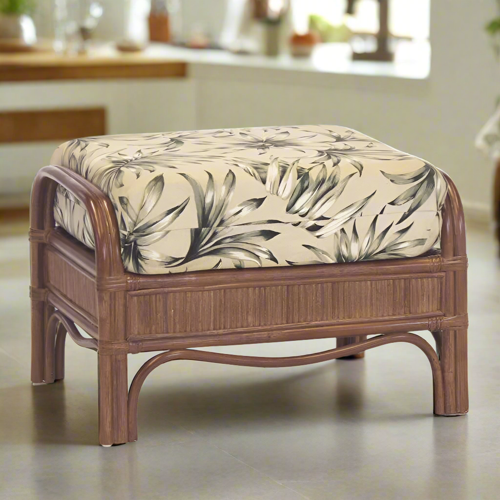 South Sea Rattan Bermuda Indoor Ottoman