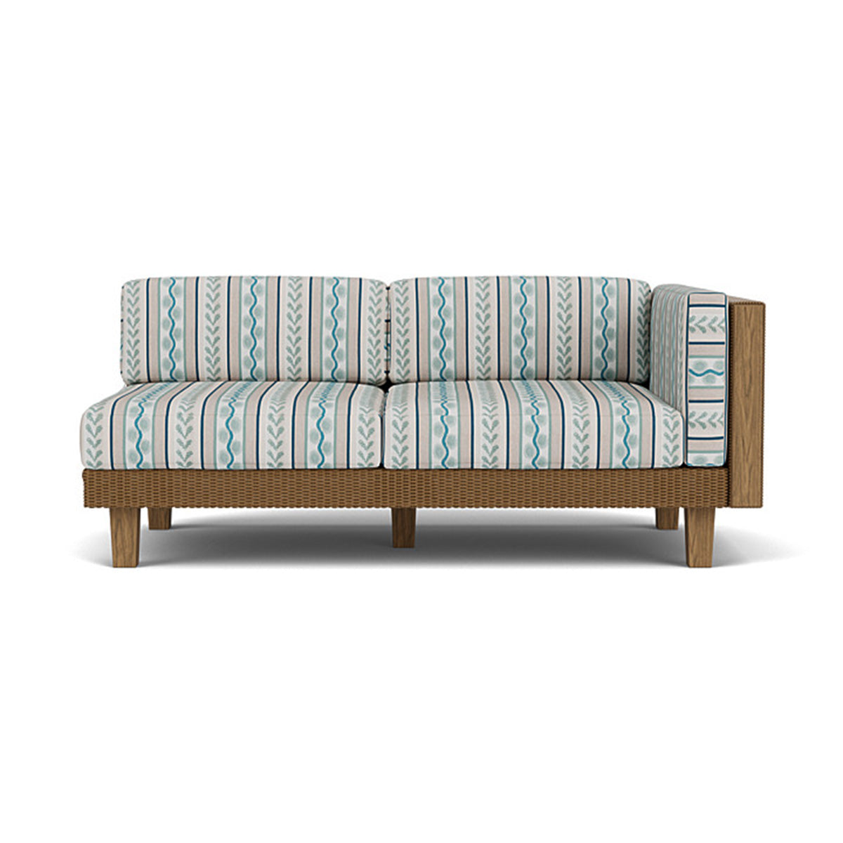 Lloyd Flanders Catalina Wicker Outdoor Left Arm Loveseat