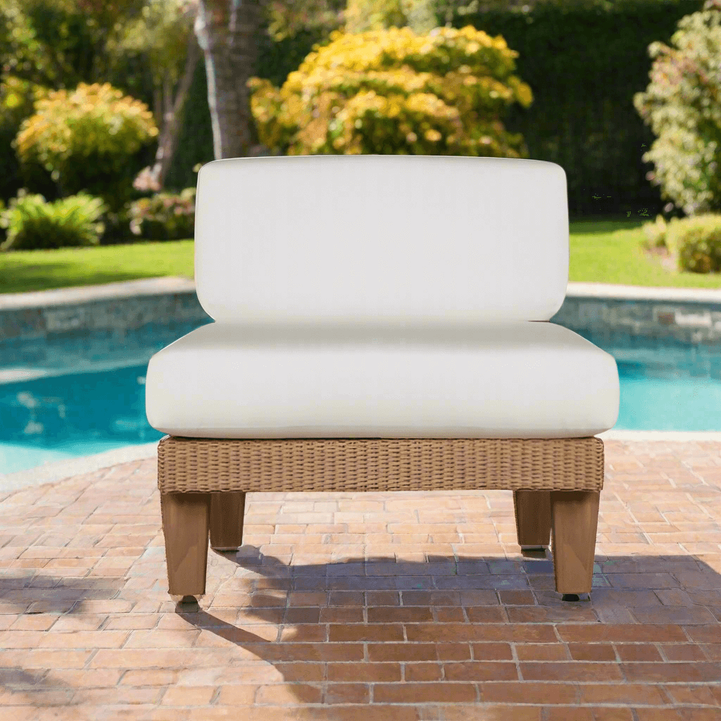 Lloyd Flanders Catalina Wicker Armless Sectional Chair