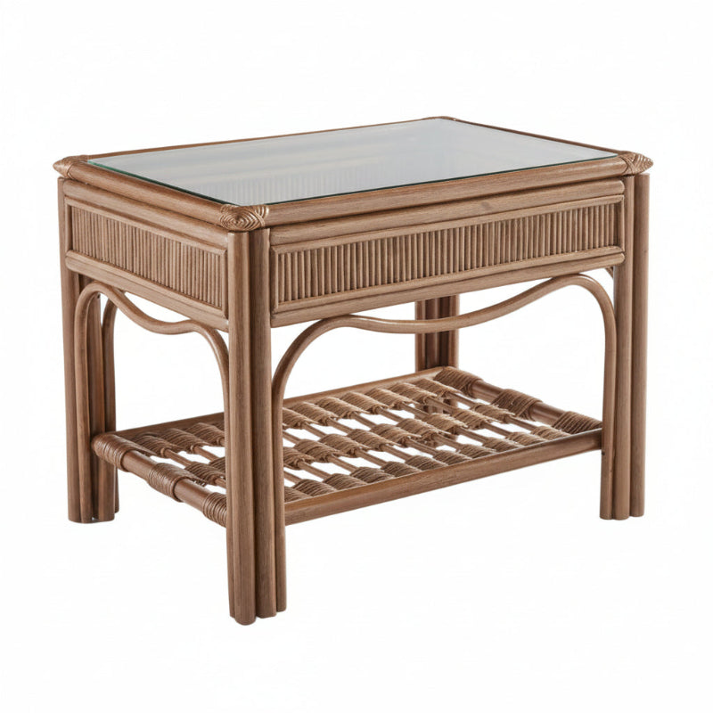 South Sea Rattan Bermuda Wicker Indoor End Table