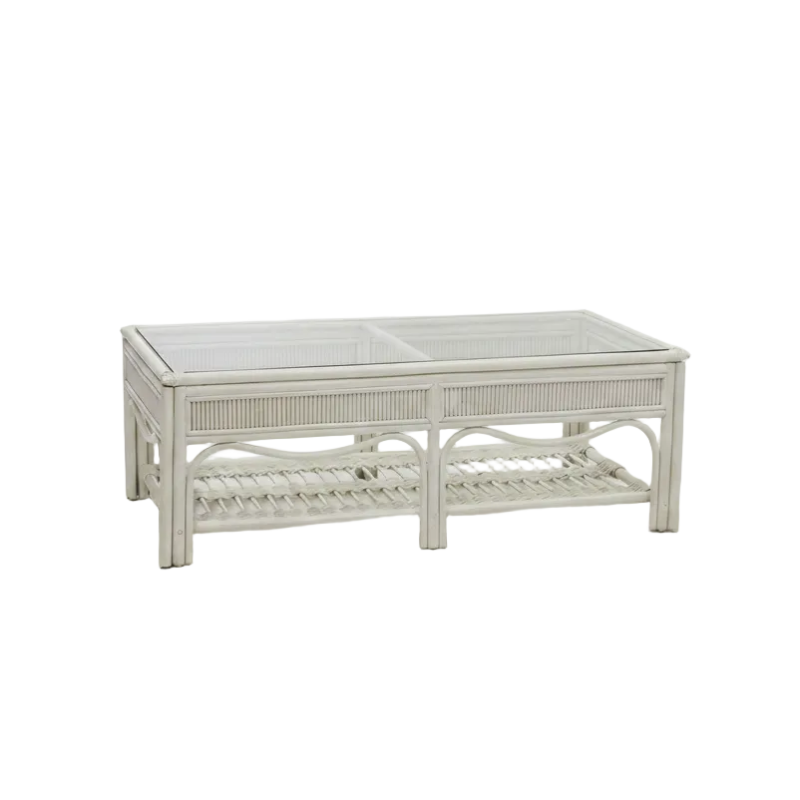 South Sea Rattan Bermuda Wicker Indoor Coffee Table