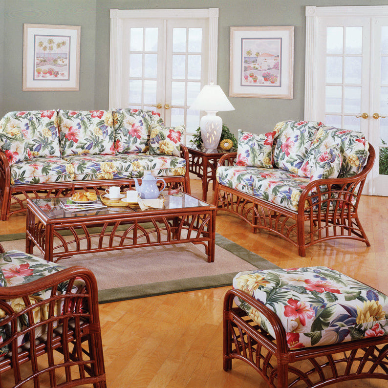South Sea Rattan New Kauai Rattan Indoor Loveseat
